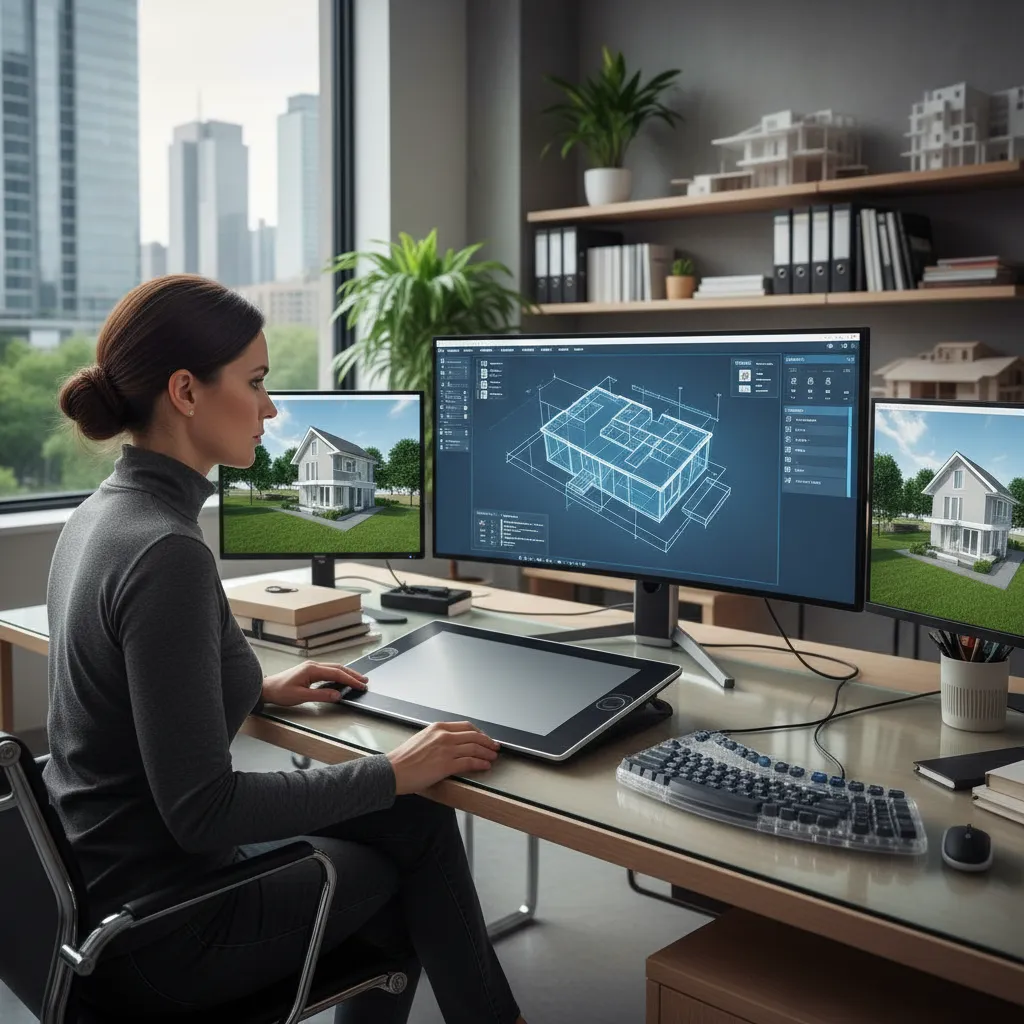 Simulasi perencanaan denah rumah menggunakan software desain