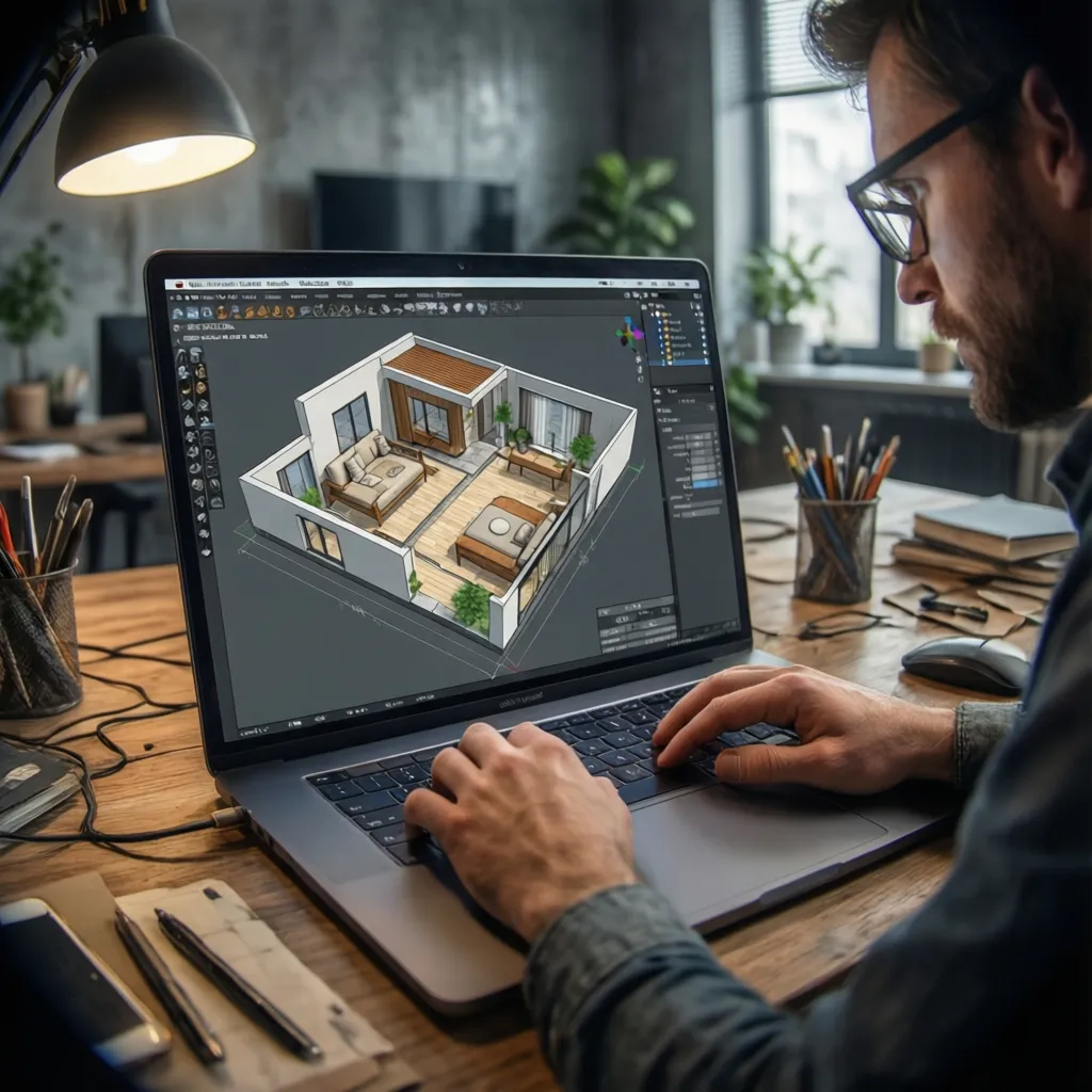 Perencanaan denah rumah menggunakan software desain