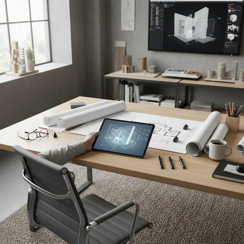Perencanaan layout rumah dengan sketsa dan denah digital