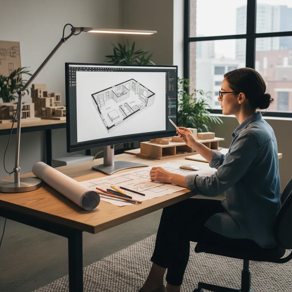 Simulasi perencanaan ruang rumah kecil