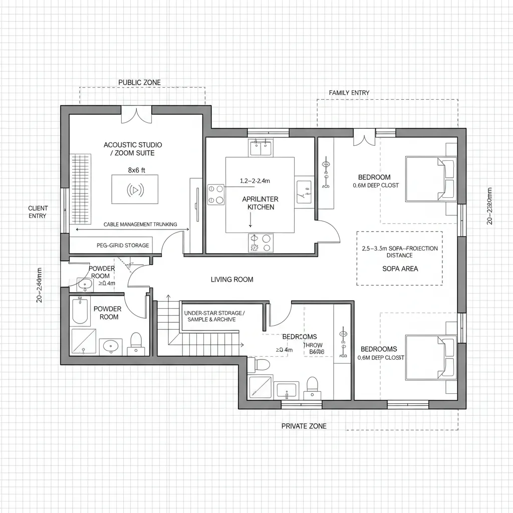 4 BHK House Floor Plan That Fixes Crowded Family Flow