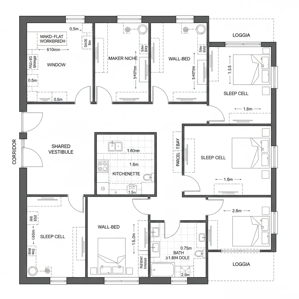 Perimeter Light Bar with Pocket Studios
