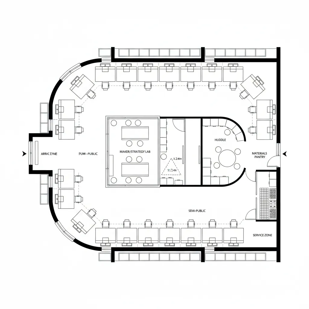 Perimeter Light Loop + Central Lab