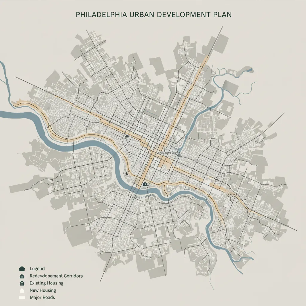 Urban growth areas and redevelopment zones in Philadelphia housing market