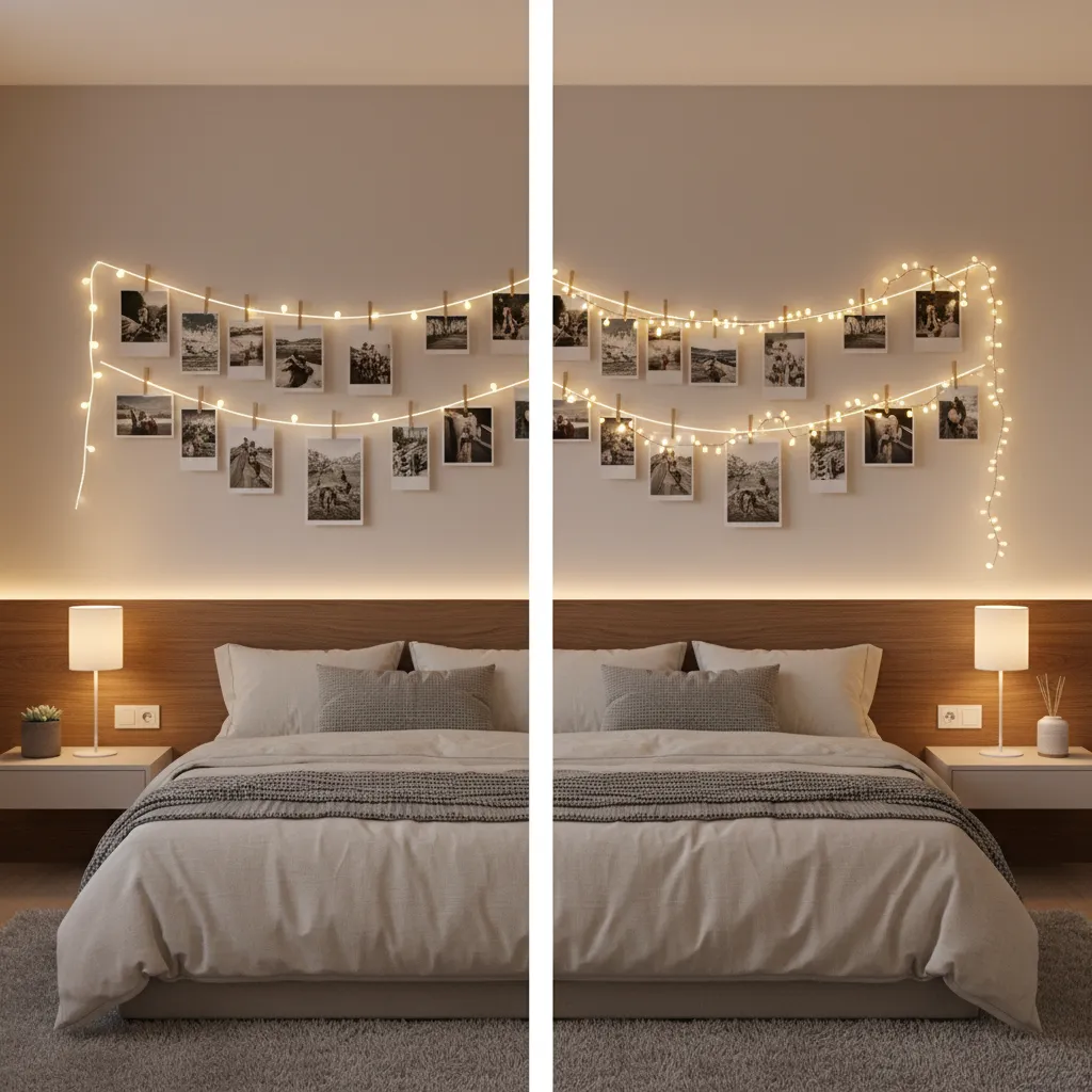 Photo String Lights vs Fairy Lights for Room Decor