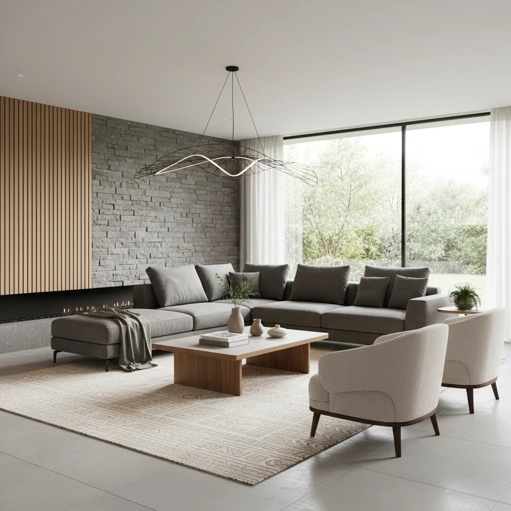 Final photorealistic interior rendering result from cloud rendering