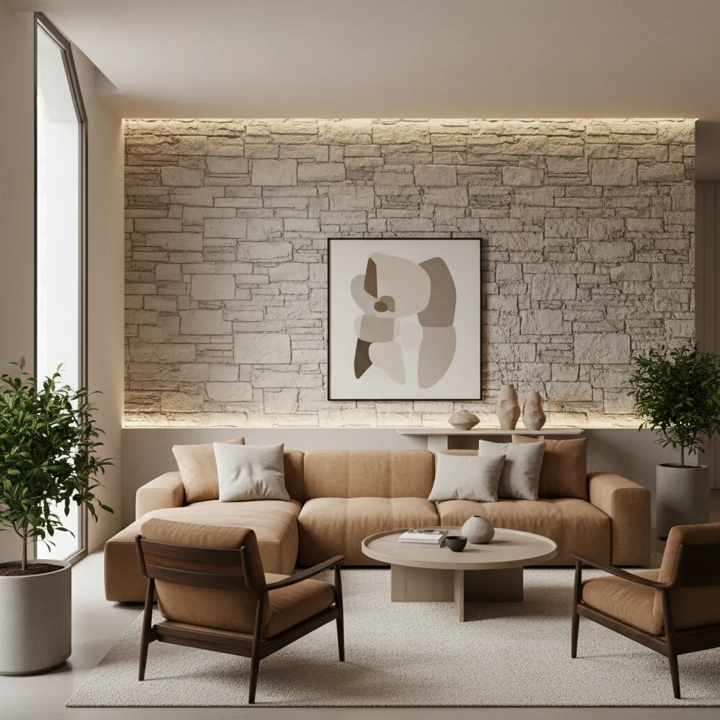 Piedra para decorar paredes de interiores