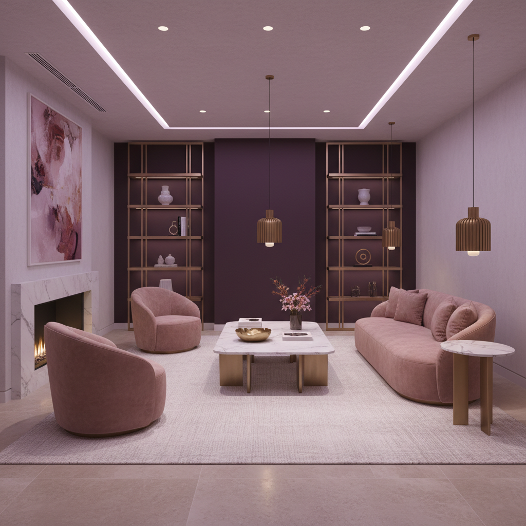 5 Pink and Purple Interior Design Industry Uses