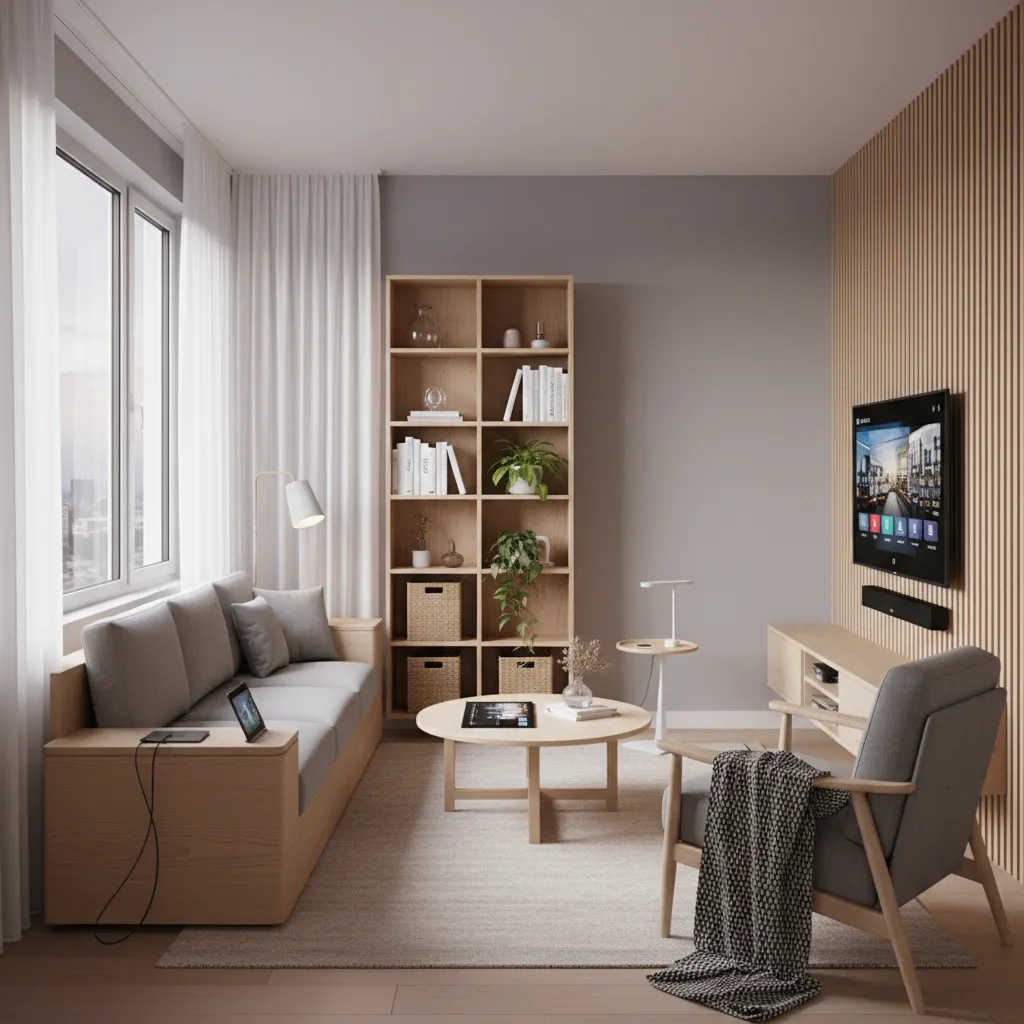 Piso pequeño con diseño interior optimizado