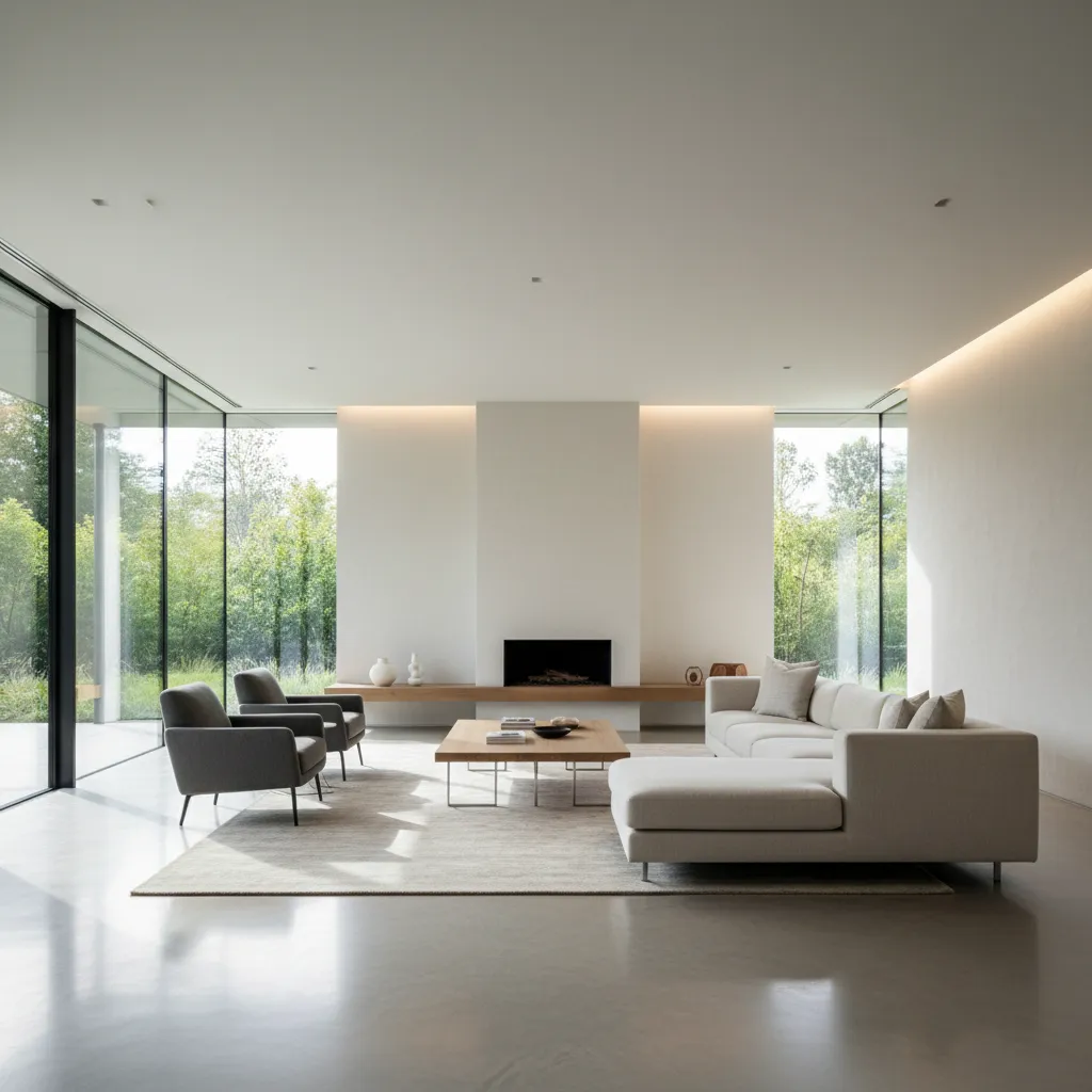 Pisos de cemento decorados para interiores