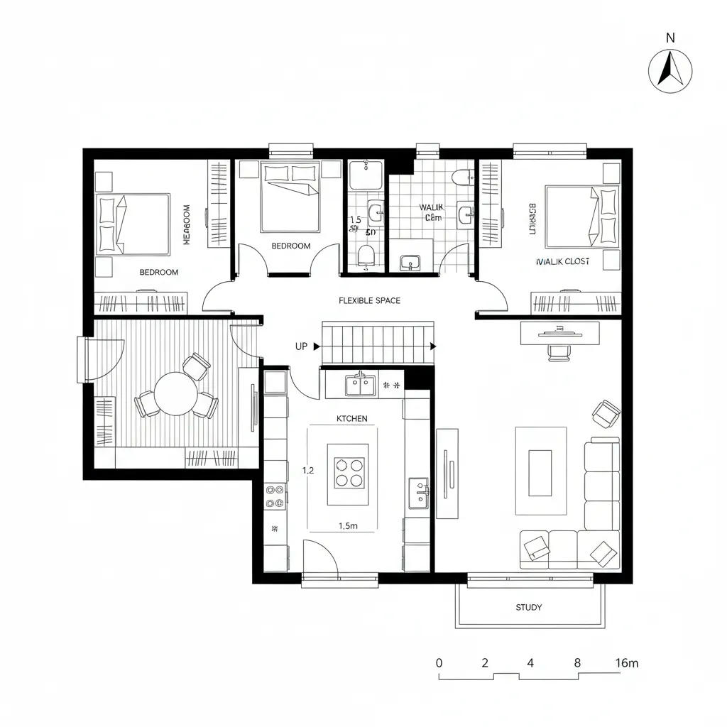 22x44 House Plan Feels Tight? 3 Layout Fixes That Flow