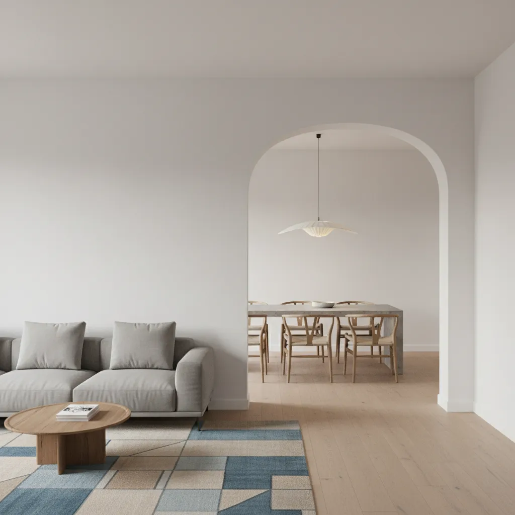 Modelo 3D mostrando la planificación de un arco interior