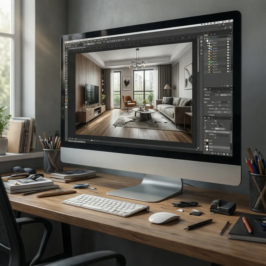 Visualización 3D de planificación de distribución interior