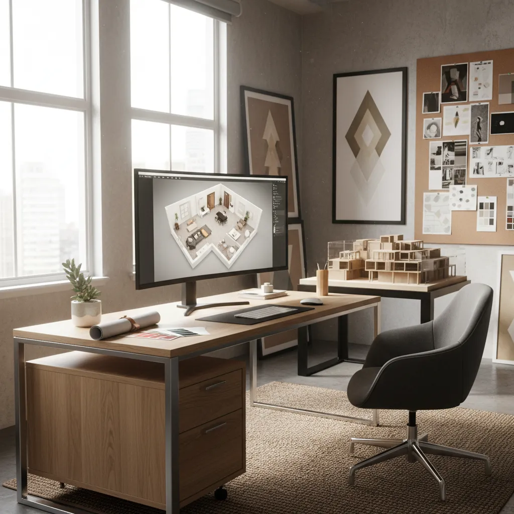 Planificación digital del diseño interior de una vivienda