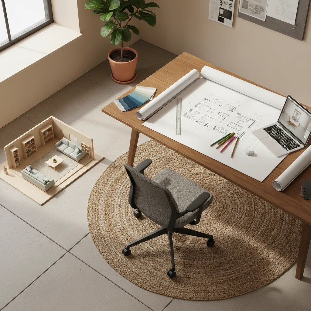 planos de distribución de muebles en una vivienda