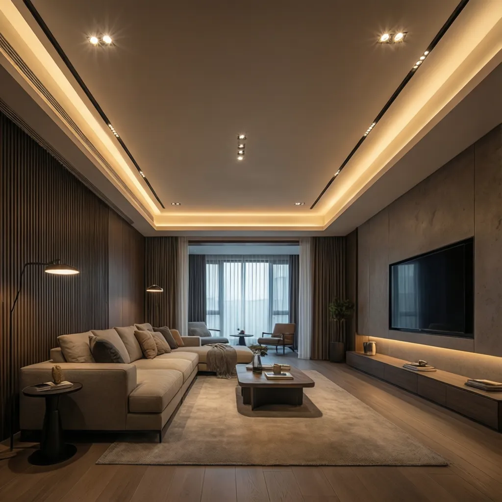 Planificación de iluminación interior en diseño digital