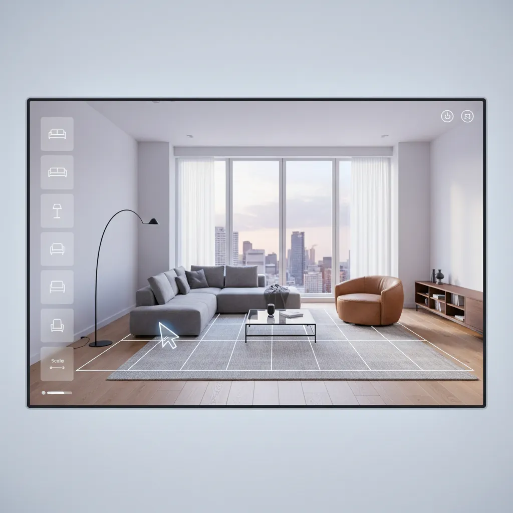 Planificador de habitaciones online mostrando distribución de muebles