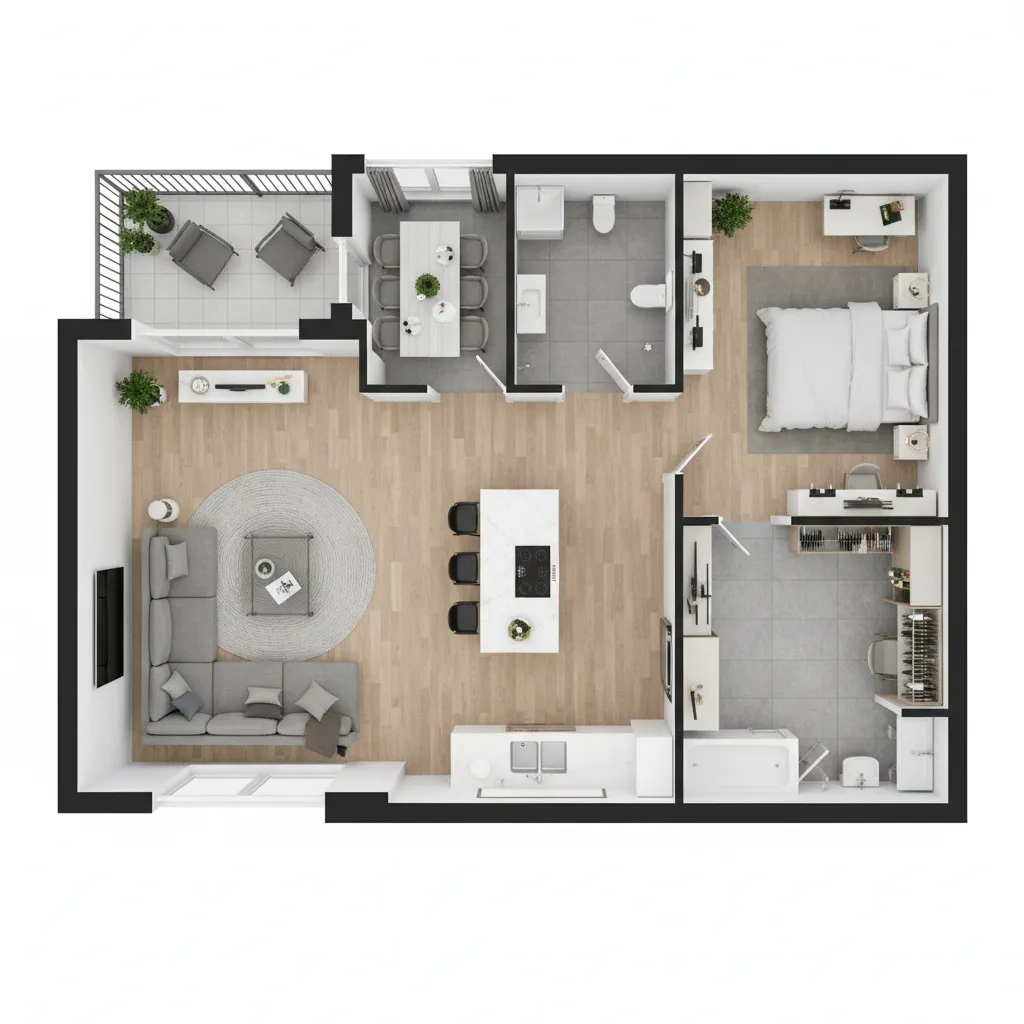 Proyectos de diseño interior con renders 3D