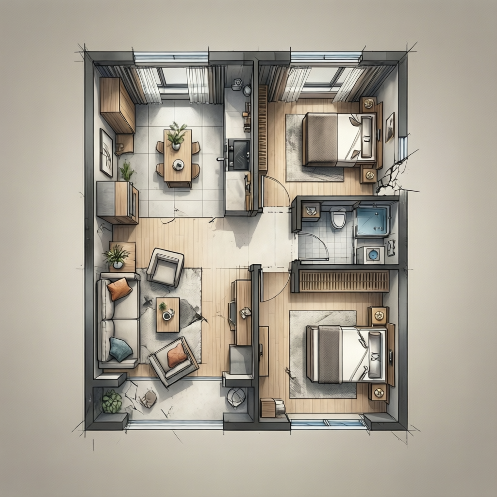 Diseño de casas 2 dormitorios: guía práctica