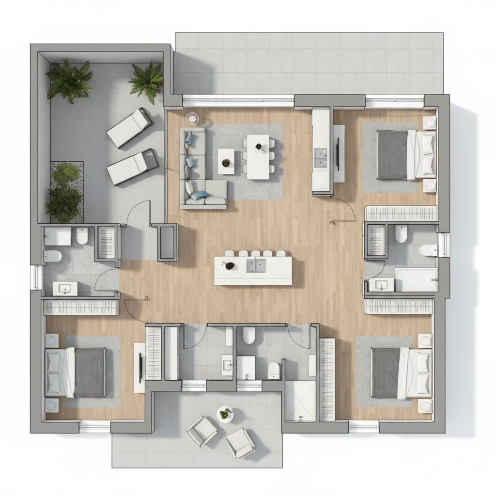 Diseños plano de casa de 9x15: ideas prácticas