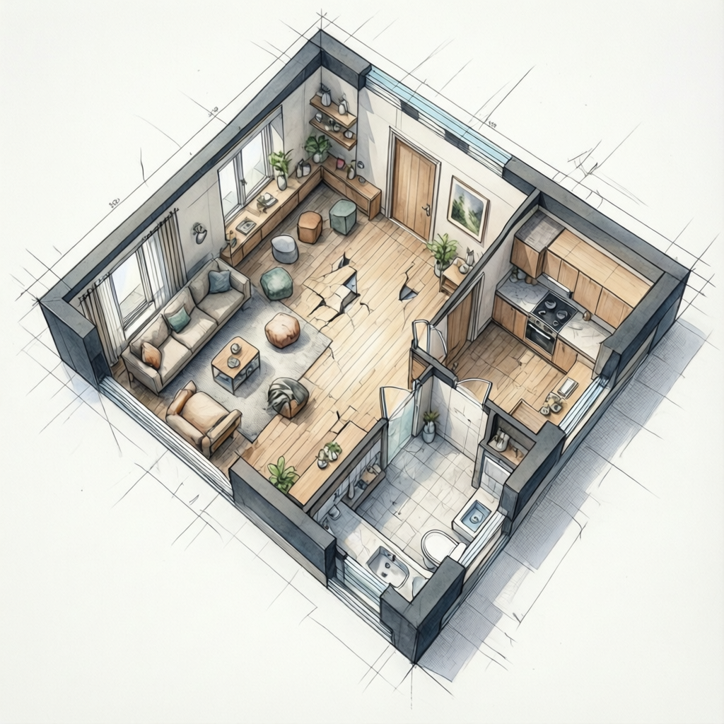 Diseños de casas de una habitación modernos