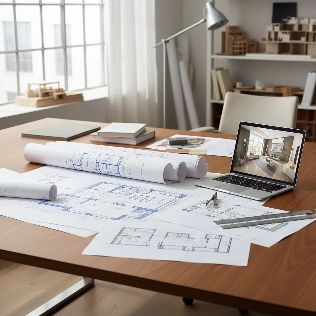 Plano de distribución utilizado en proyecto de interiorismo