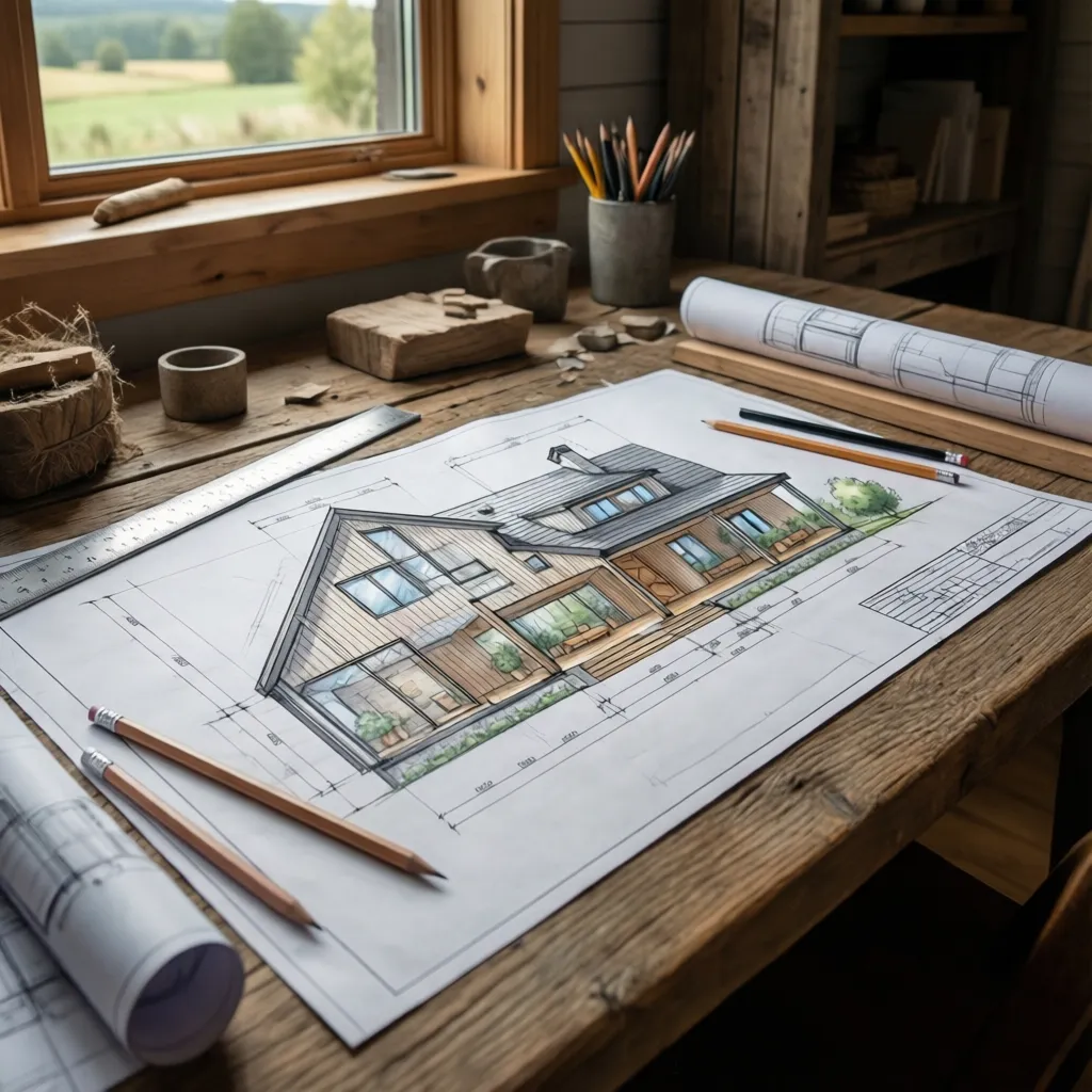 Planos y diseños de casas de campo funcionales