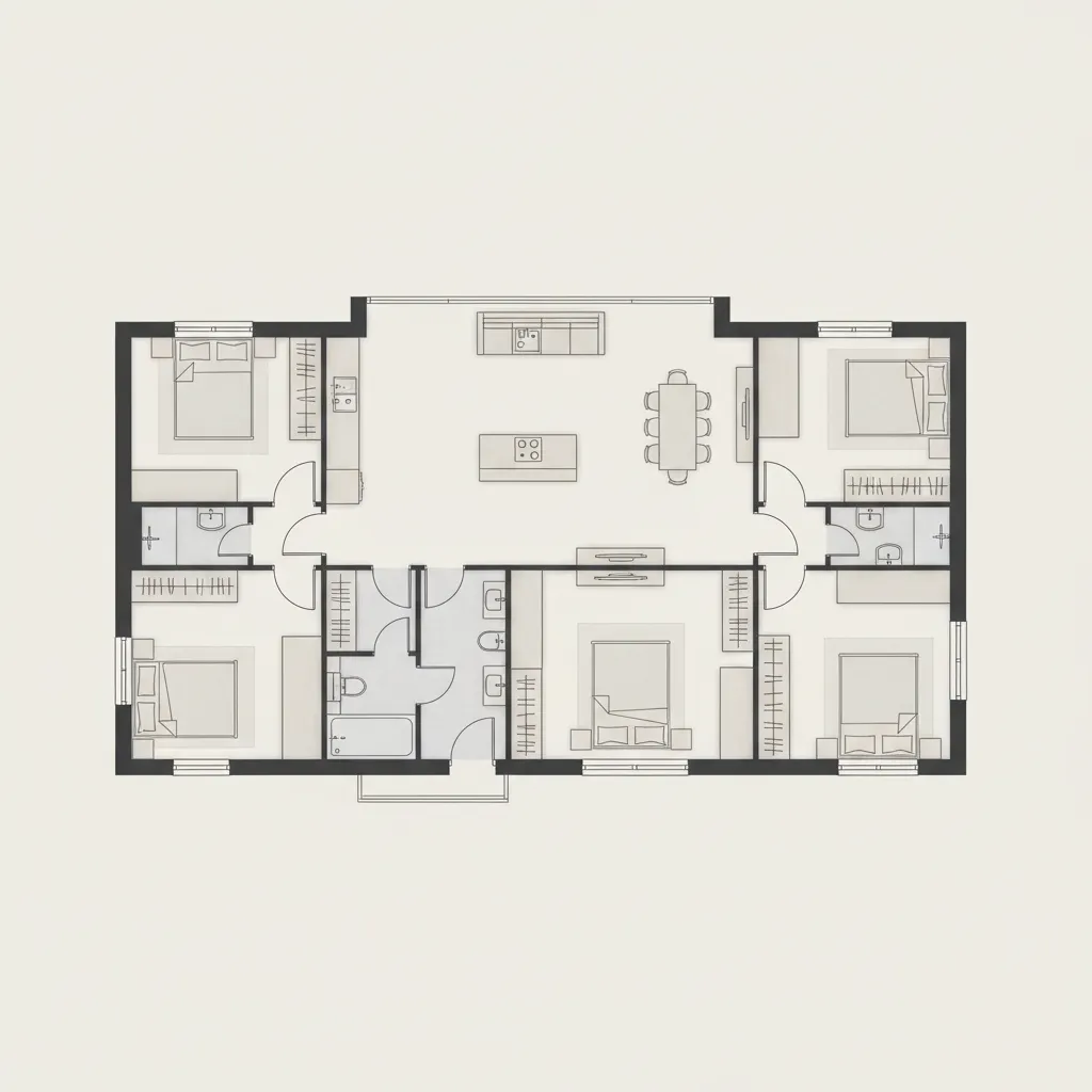 Planta de Casa 200 Metros Quadrados: Layouts Inteligentes e Funcionais