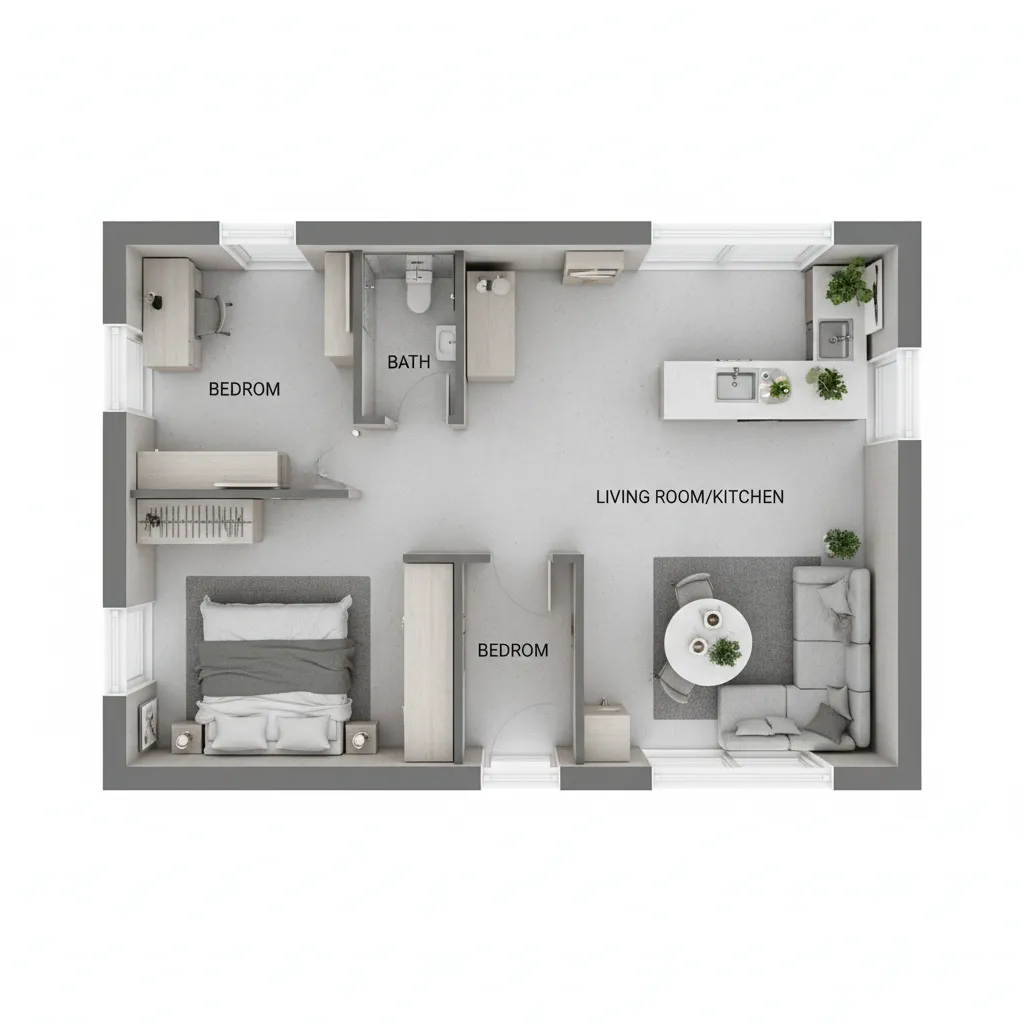 Planta de Casa de 36 Metros Quadrados: Ideias Inteligentes para Espaços Pequenos