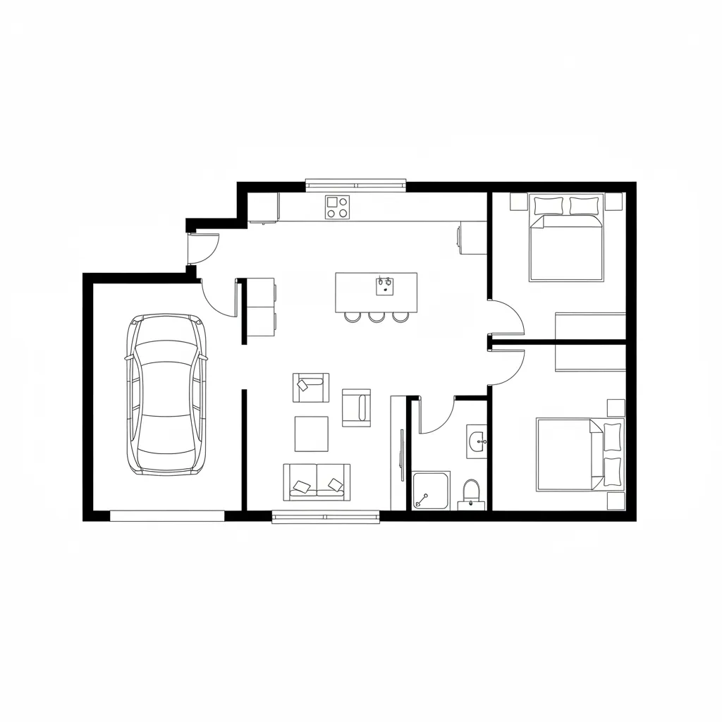 Plantas de Casas 6x10 com Garagem: Ideias Funcionais para Terrenos Compactos