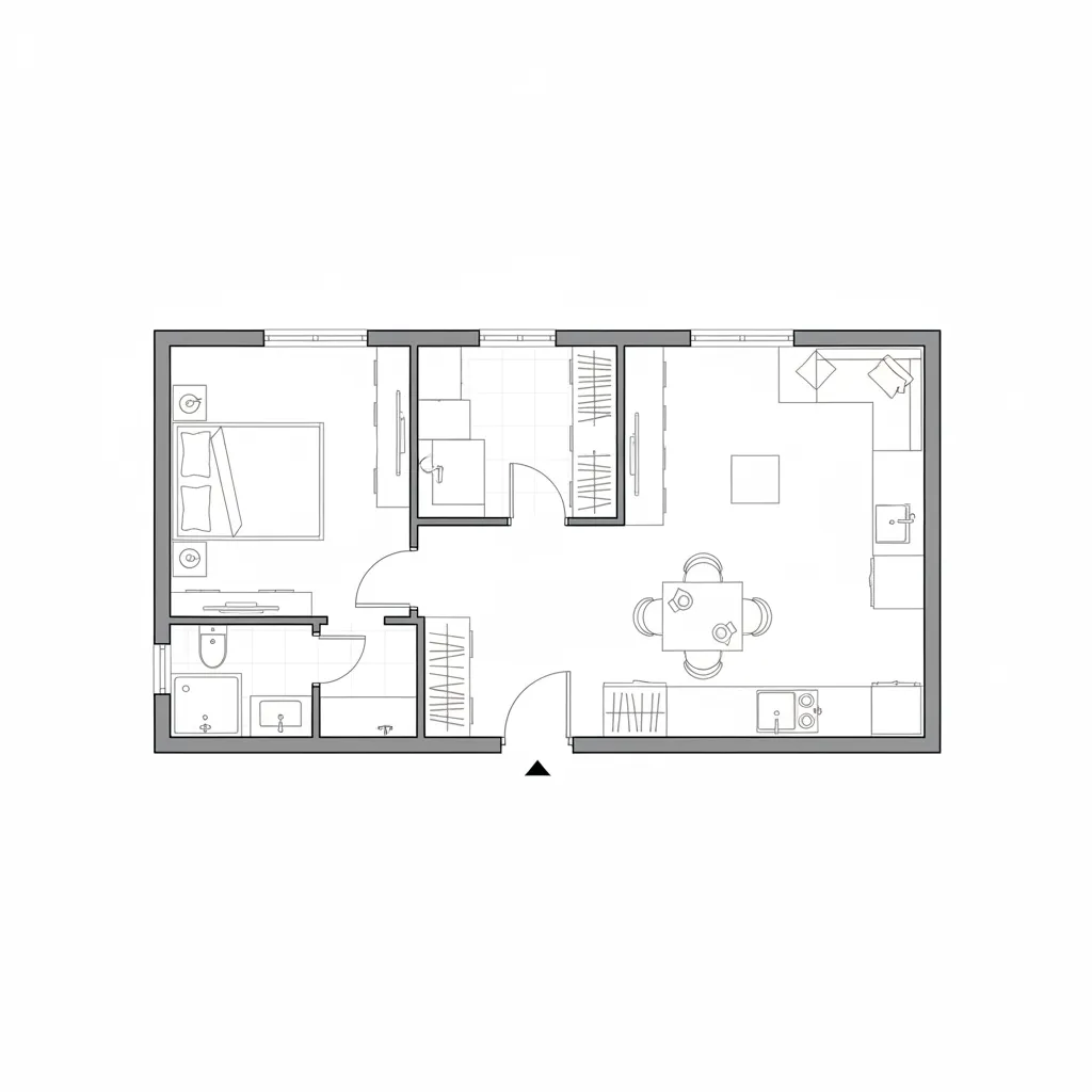 Layout Inteligente Planta de Casa 6 por 4: Layout Inteligente