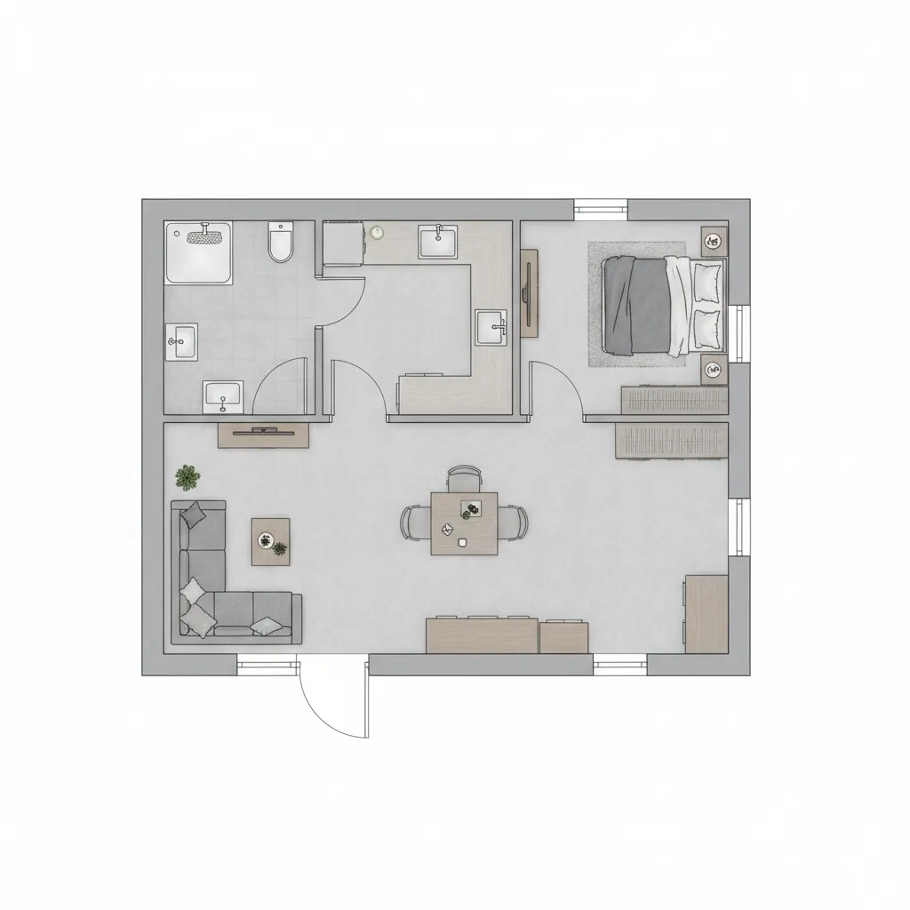 Planta de Casa 6 por 5: Como Organizar 30m² de Forma Inteligente