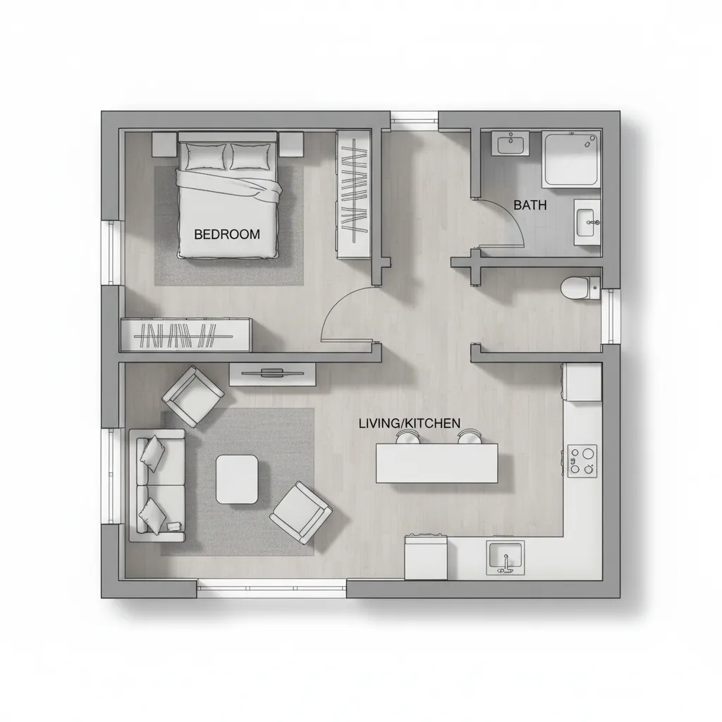 Planta de casa de 6 por 6: ideias inteligentes para aproveitar cada metro