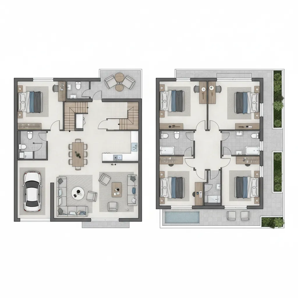 Planta de Casa de Dois Pisos: Como Planejar um Layout Funcional