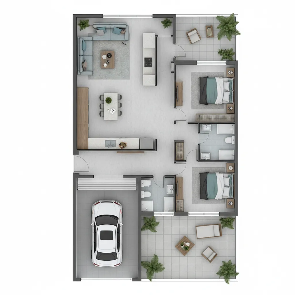 Planta de Casa em Terreno 6x30: Como Aproveitar Cada Metro