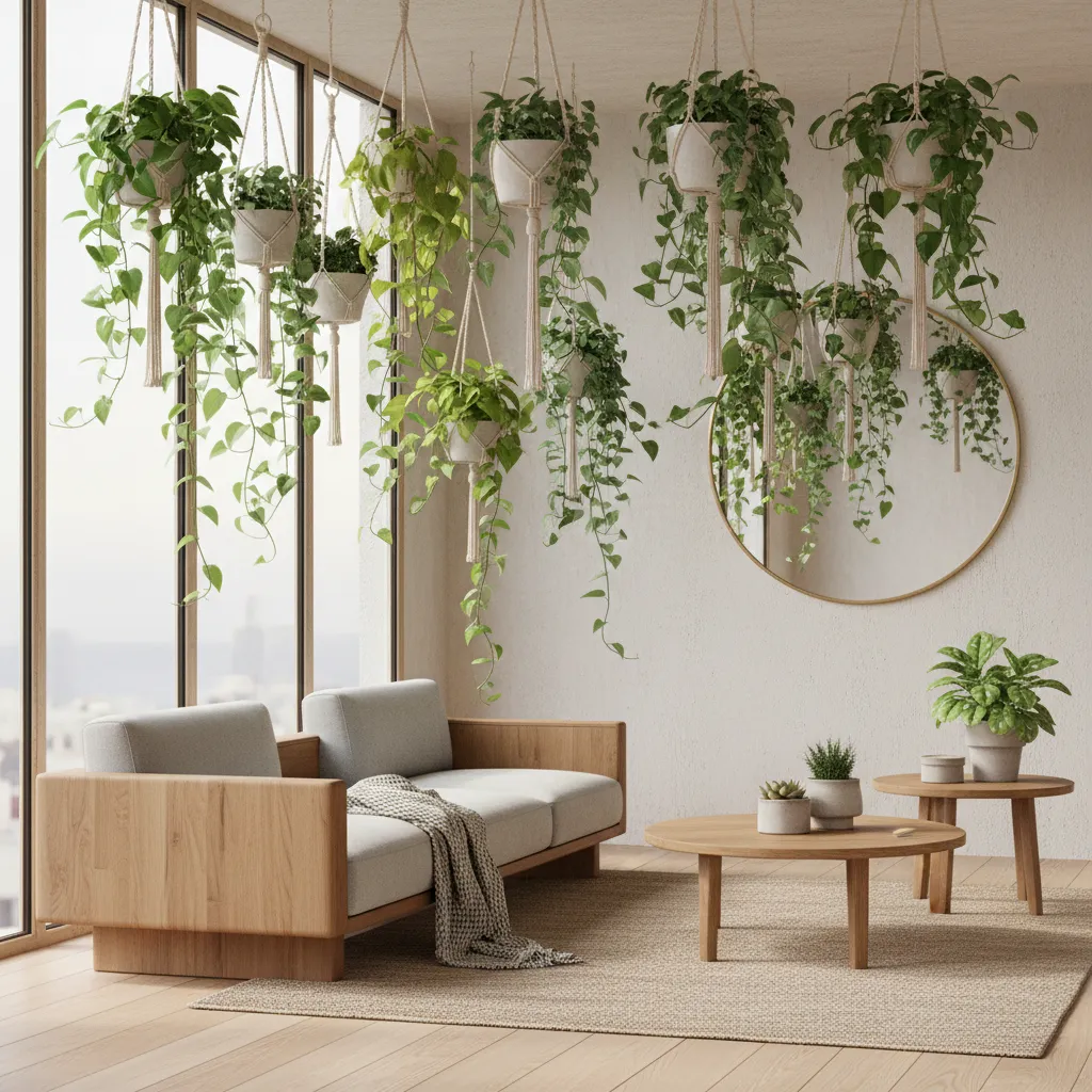 Plantas decorativas de interior colgantes: guía práctica
