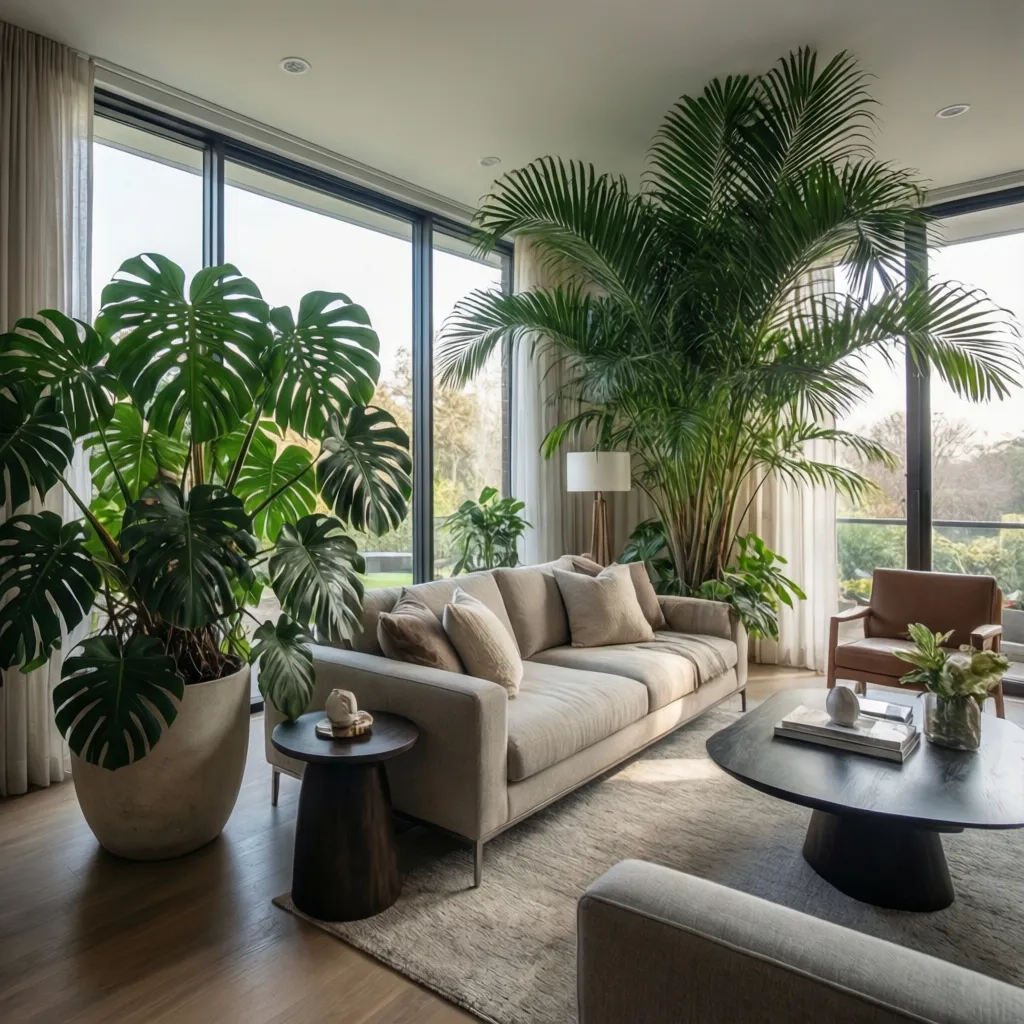 Plantas de interior grandes para decorar tu casa