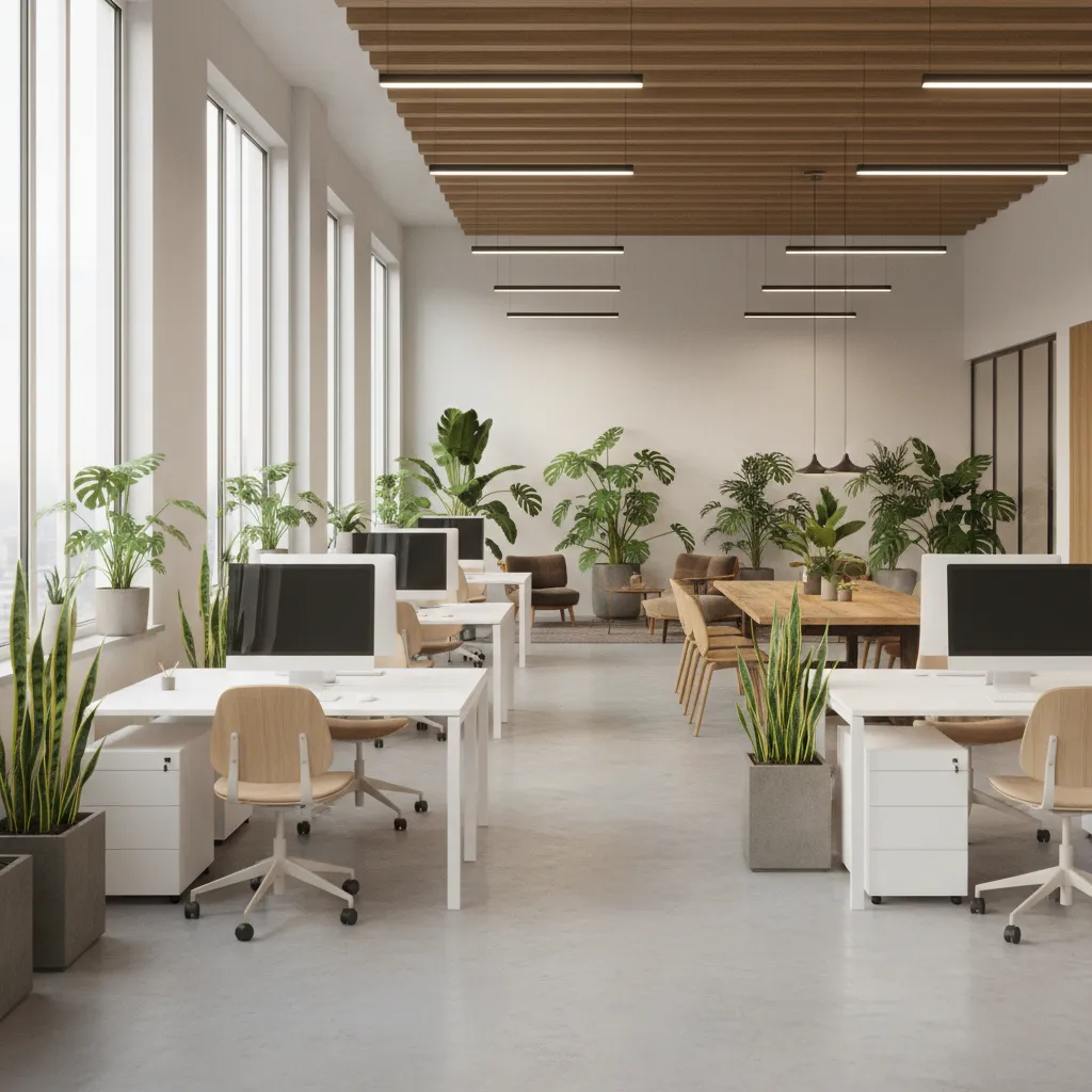 Plantas para decorar interiores de oficinas: guía práctica