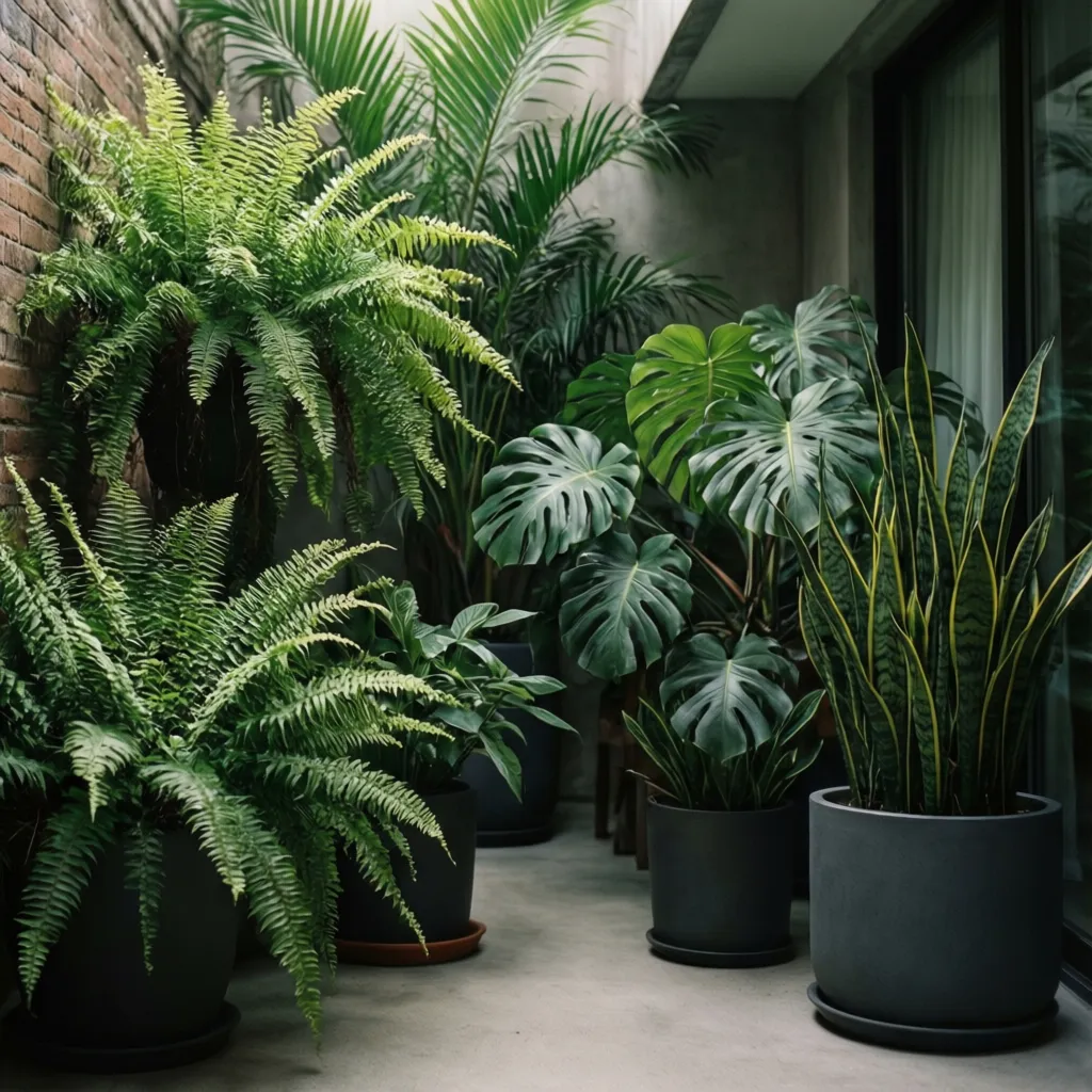 Plantas adecuadas para patios interiores con poca luz
