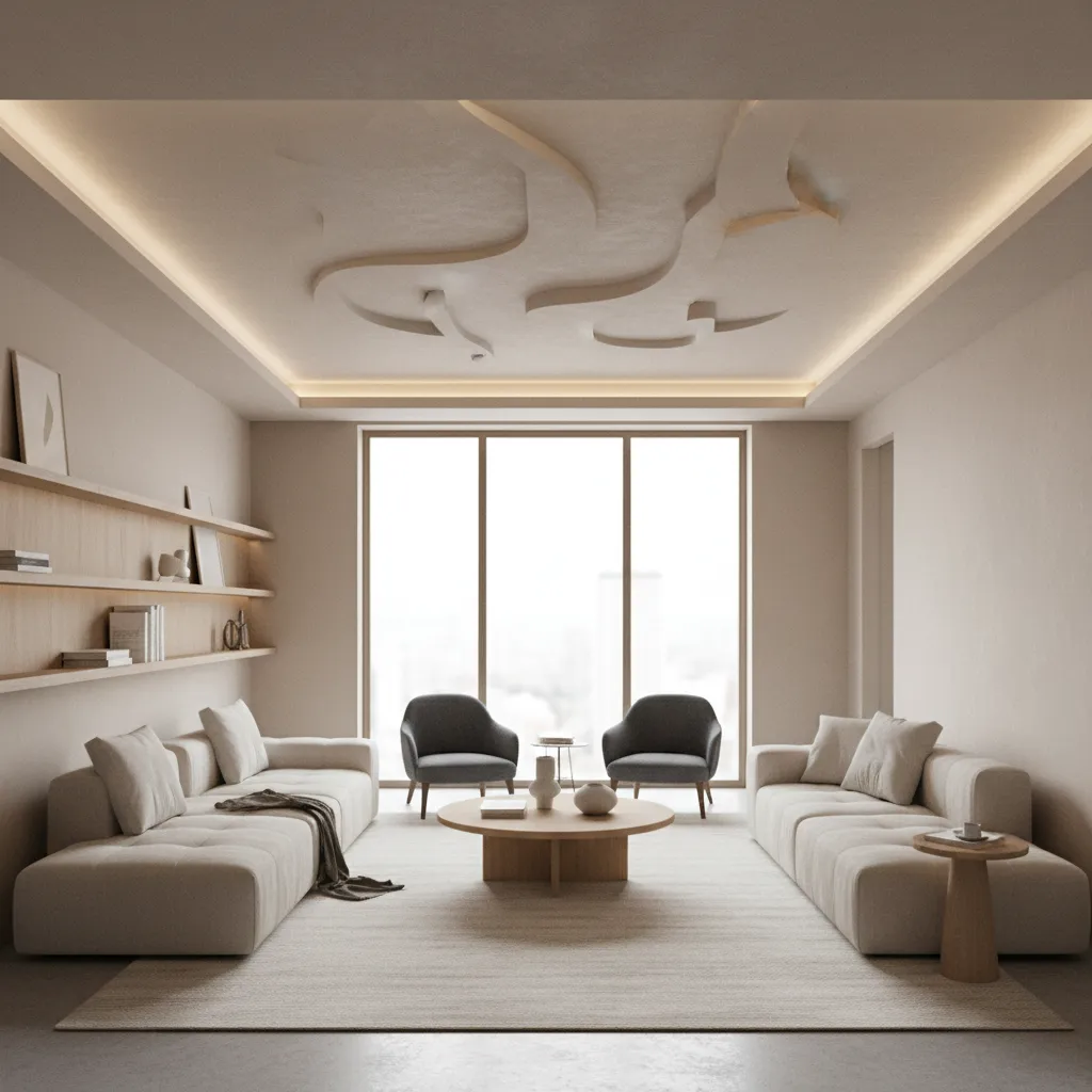 Plaster Ceiling Design for Small Living Room: Smart Ideas That Make Spaces Look Bigger: Practical plaster ceiling design strategies interior designers use to visually expand small living rooms without expensive renovations.