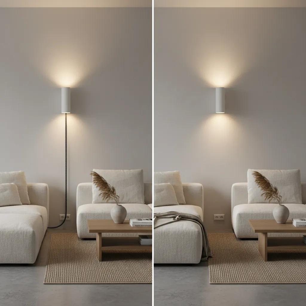 Plug-In Wall Sconce vs Hardwired Sconce: Which Is Better for Living Rooms?