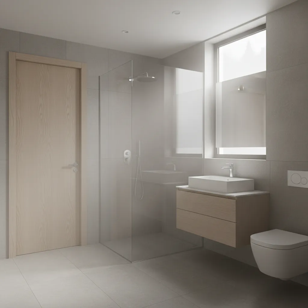 Risk Factors When Using Plywood Doors in Wet Bathroom Environments: A designer’s practical guide to moisture, mold, and structural risks before installing plywood bathroom doors.