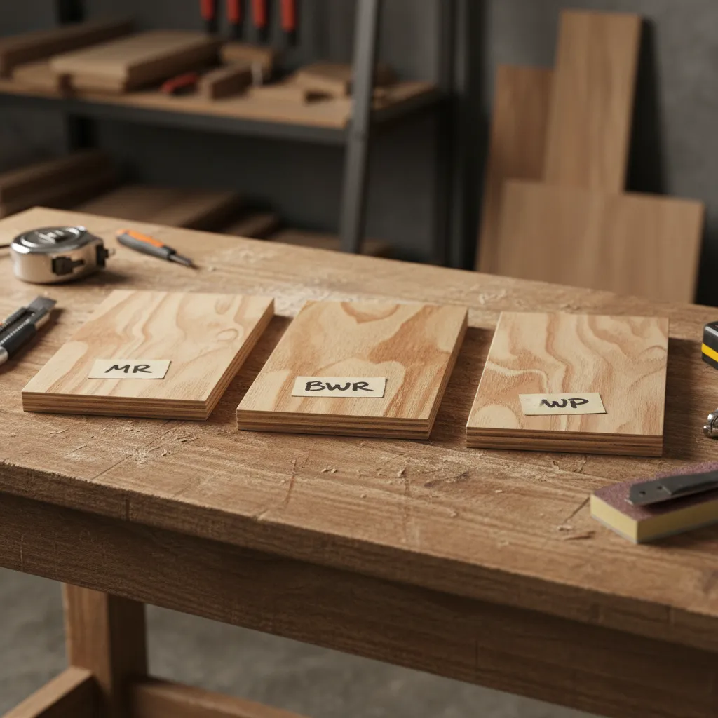 mr bwr bwp plywood sheet comparison samples