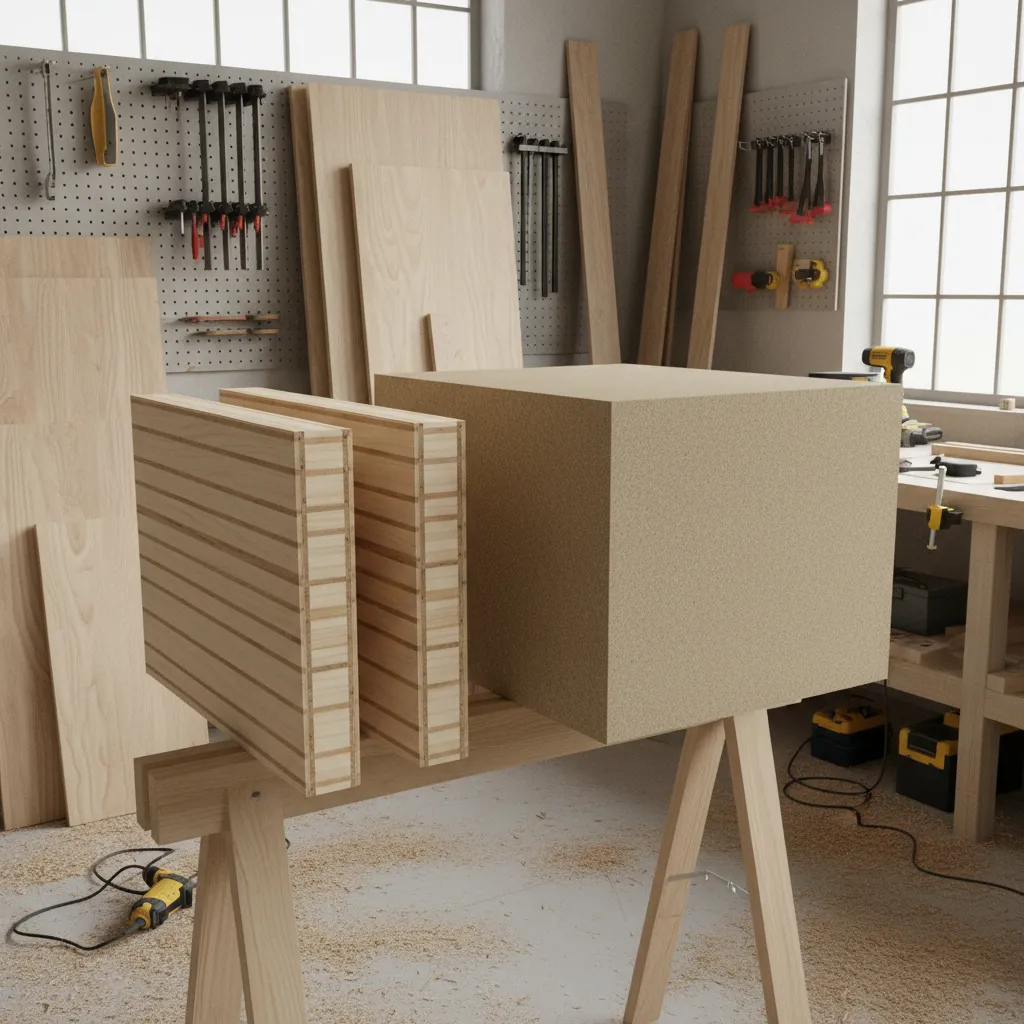 Comparison of plywood and MDF cabinet construction panels