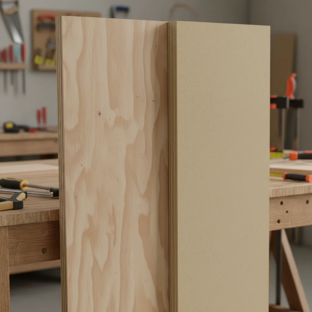 Comparison of plywood and MDF cabinet construction panels