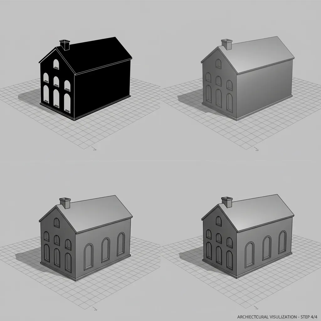visual demonstration of converting a PNG silhouette into a simple extruded 3D model