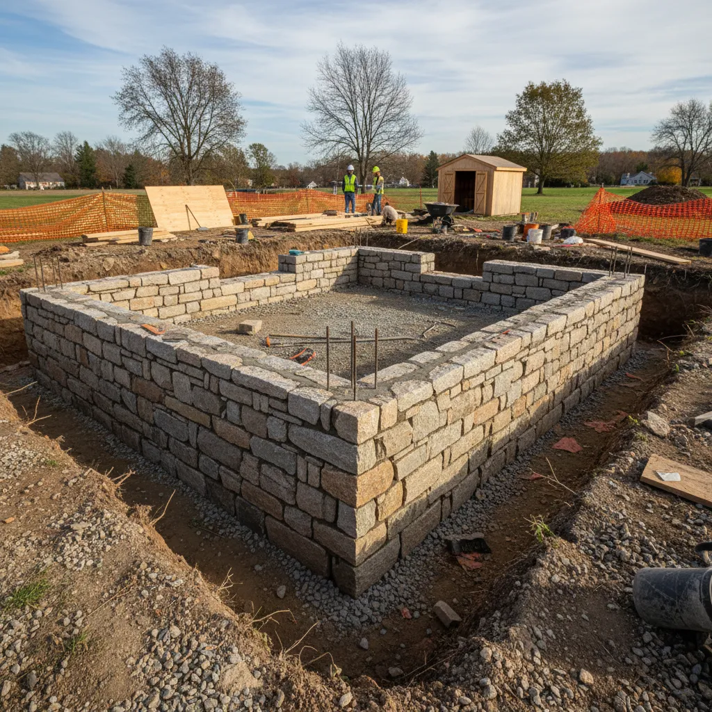 Pondasi batu kali untuk rumah tinggal