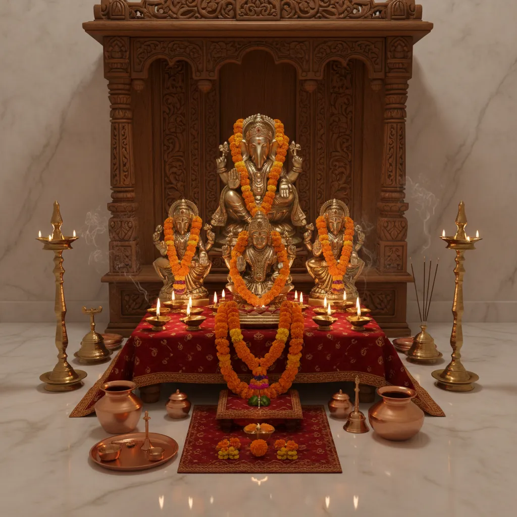 Pooja Chowki Decoration Ideas for a Peaceful Home Temple