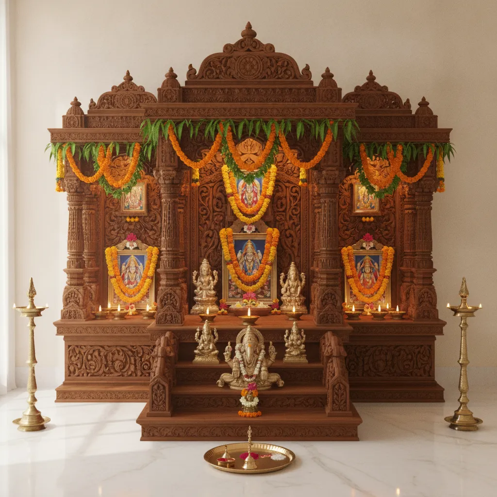 5 Simple Decoration Ideas for Pooja at Home