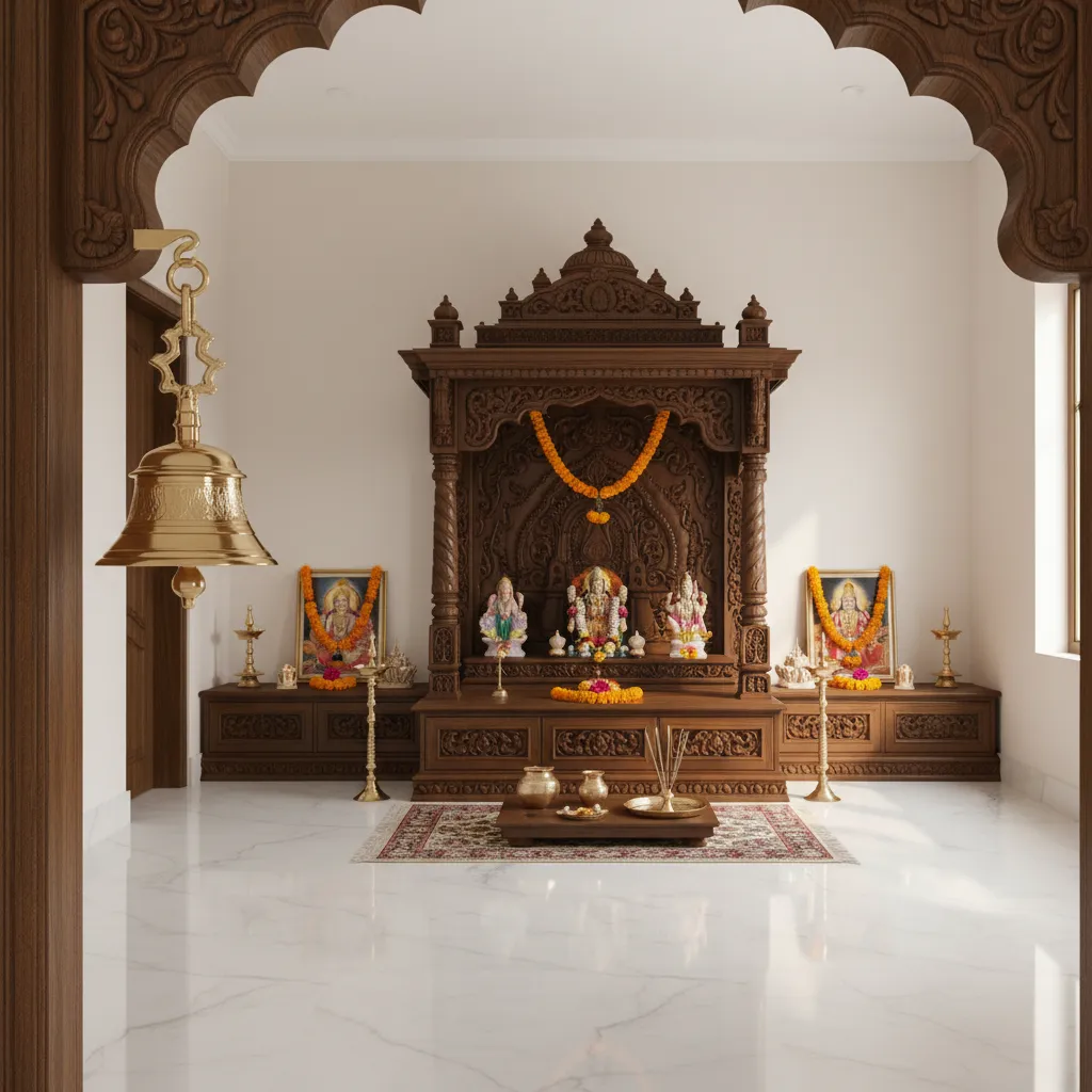Pooja Door Bell Design Ideas I Use at Home